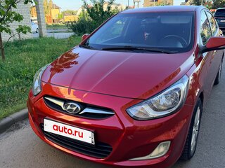 2011 Hyundai Solaris I, красный, 640000 рублей, вид 1