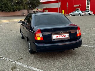 2008 Hyundai Accent ТагАЗ II, синий, 430000 рублей, вид 4