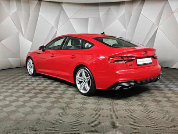 2021 Audi A5 45 TFSI II (F5) Рестайлинг, красный - вид 3