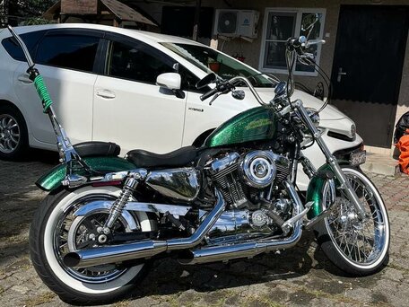 2013 Harley-Davidson Sportster 1200, зелёный, 799000 рублей, вид 2