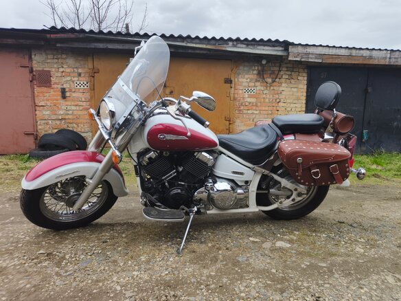 2001 Yamaha XVS400 Drag Star, белый, 350000 рублей - вид 3