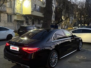 2022 Mercedes-Benz S-Класс 450 Long 4MATIC VII (W223), чёрный, 13500000 рублей, вид 4