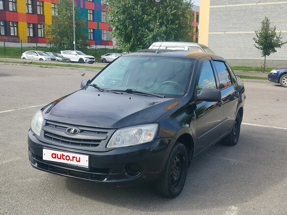 2013 Lada (ВАЗ) Granta I, чёрный, 260000 рублей - вид 1