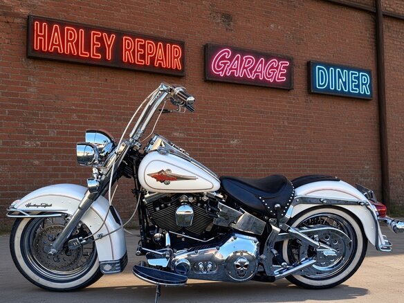 1995 Harley-Davidson Heritage, белый, 850000 рублей - вид 11