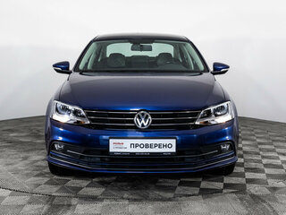 2015 Volkswagen Jetta VI Рестайлинг, синий, 1225000 рублей, вид 2