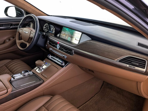 2021 Genesis G90 Limousine I Рестайлинг, чёрный, 5840000 рублей - вид 13
