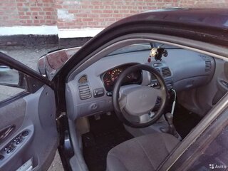 2006 Hyundai Accent ТагАЗ II, чёрный, 285000 рублей, вид 5