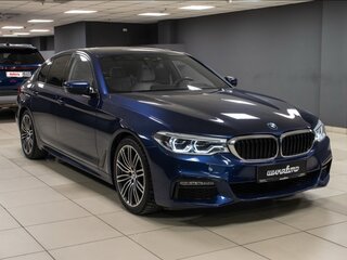 2019 BMW 5 серии 530i xDrive VII (G30/G31/G38), синий, 2770000 рублей, вид 4