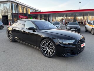 2019 Audi A8 Long 55 TFSI IV (D5), чёрный, 5750000 рублей, вид 2