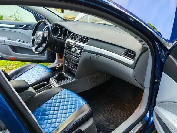 2012 Skoda Superb II, синий, 700000 рублей - вид 5