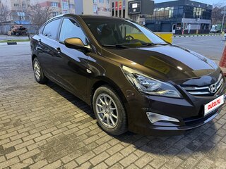 2016 Hyundai Solaris I Рестайлинг, коричневый, 1150000 рублей, вид 4