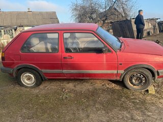 1991 Volkswagen Golf KAT II, красный, 125000 рублей, вид 3