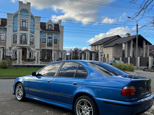2003 BMW 5 серии 525i IV (E39) Рестайлинг, синий, 850000 рублей - вид 7