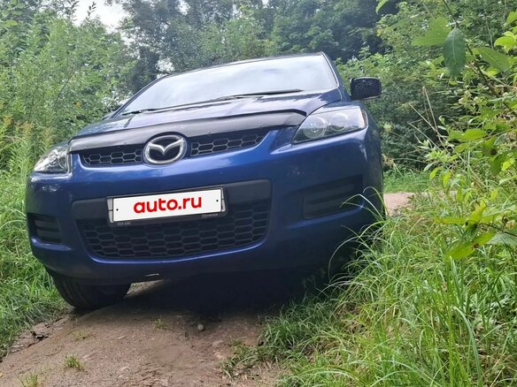 2006 Mazda CX-7 I, синий, 750000 рублей - вид 1