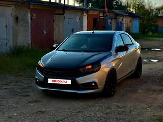 2016 Lada (ВАЗ) Vesta I, серебристый, 800000 рублей, вид 1