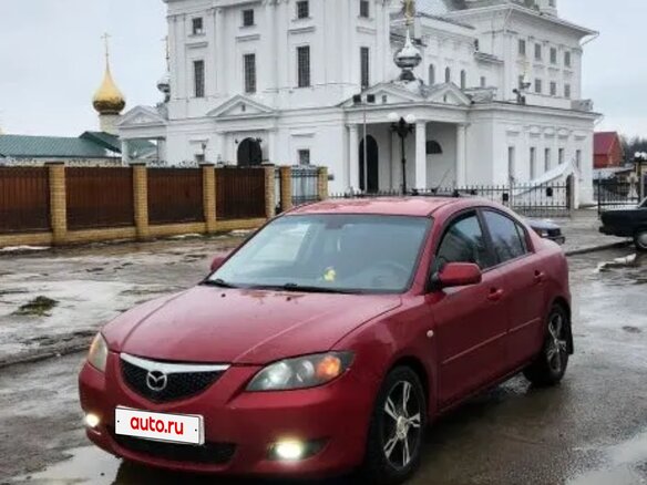 2004 Mazda 3 I (BK), красный