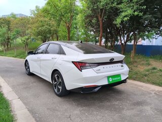 2021 Hyundai Elantra VII (CN7), белый, 1200000 рублей, вид 5