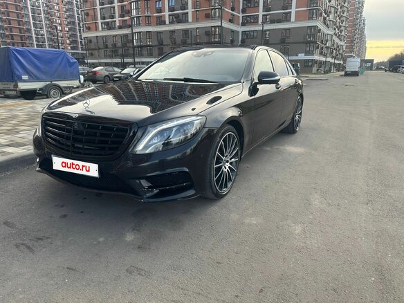 2014 Mercedes-Benz S-Класс 350 CDI BlueTEC Long 7G-TRONIC VI (W222, C217), чёрный, 3650000 рублей