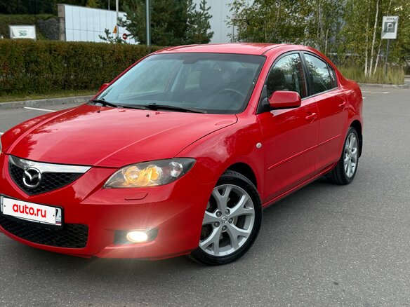 2008 Mazda 3 4-speed I (BK) Рестайлинг, красный, 695000 рублей - вид 3