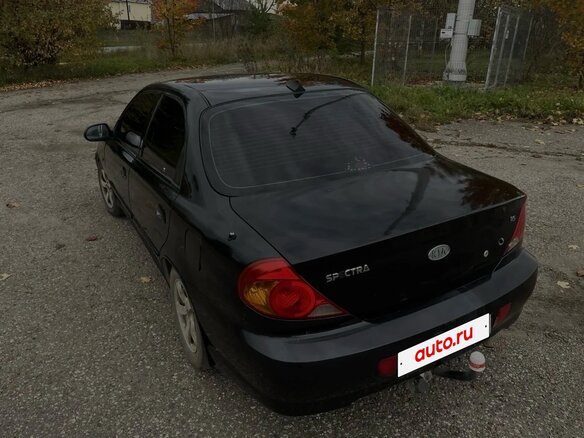 2009 Kia Spectra I Рестайлинг 2, чёрный, 199000 рублей - вид 4