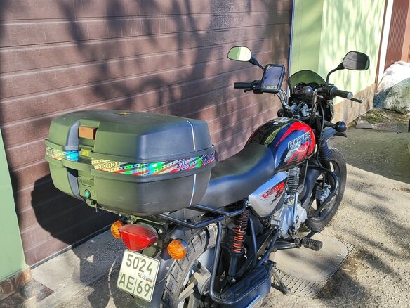 2019 Bajaj Boxer BM 150X, чёрный, 120000 рублей - вид 4