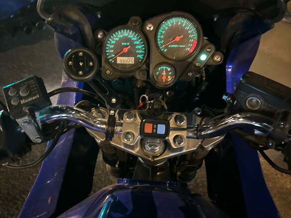 2000 Honda CB 600F Hornet, синий, 350000 рублей - вид 8