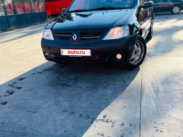2009 Renault Logan I, чёрный, 370000 рублей