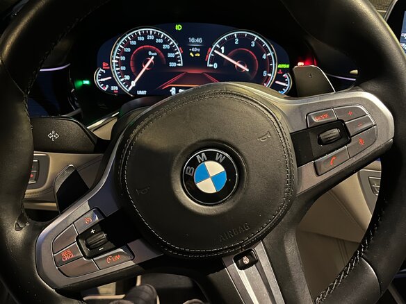 2018 BMW 7 серии Long 730Ld xDrive VI (G11/G12), синий, 3500000 рублей - вид 16