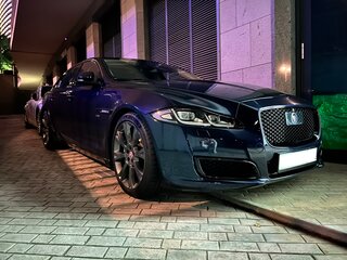 2016 Jaguar XJ Long IV (X351) Рестайлинг, синий, 4320000 рублей, вид 5