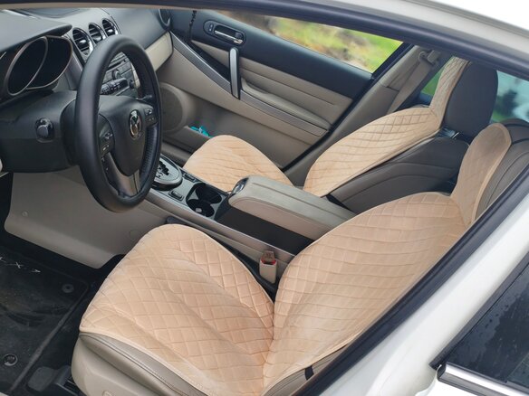 2010 Mazda CX-7 I Рестайлинг, белый, 1100000 рублей - вид 4