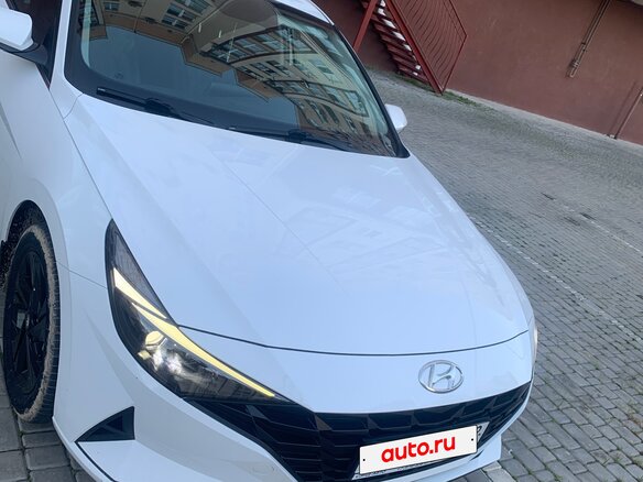 2021 Hyundai Elantra VII (CN7), белый, 2200000 рублей - вид 7