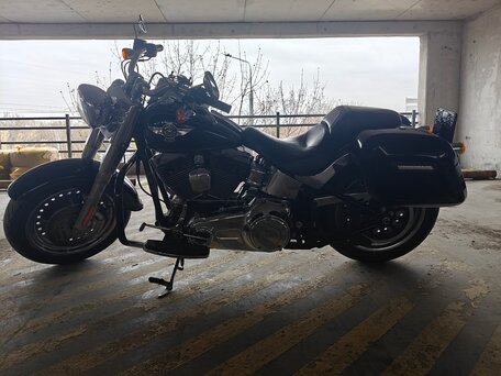 2012 Harley-Davidson Fat Boy, чёрный, 1150000 рублей, вид 5
