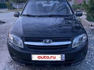 2013 Lada (ВАЗ) Granta I, чёрный, 365000 рублей, вид 2