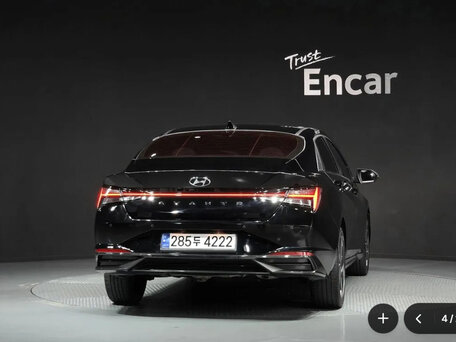 2022 Hyundai Avante VII, чёрный, 1680000 рублей, вид 4