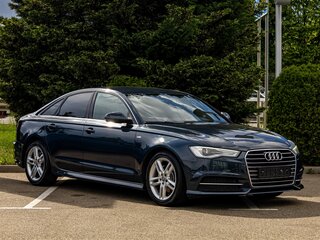 2015 Audi A6 IV (C7) Рестайлинг, синий, 1735000 рублей, вид 3