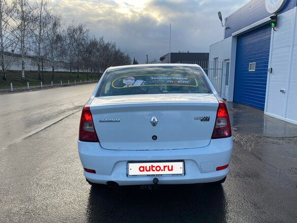 2012 Renault Logan I Рестайлинг, белый, 250000 рублей - вид 5