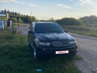 2005 BMW X5 4.4i I (E53) Рестайлинг, чёрный, 1850000 рублей, вид 1
