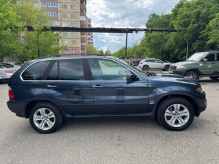 2003 BMW X5 4.4i I (E53) Рестайлинг, синий, 1200000 рублей, вид 3