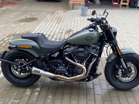 2021 Harley-Davidson Fat Bob, зелёный, 2250000 рублей, вид 5