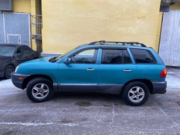 2003 Hyundai Santa Fe I, синий, 330000 рублей - вид 2