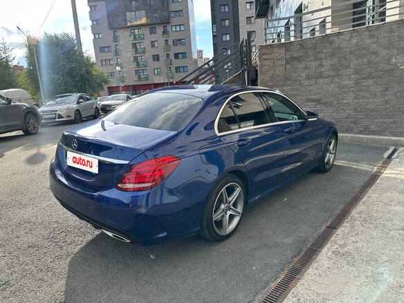 2015 Mercedes-Benz C-Класс 180 IV (W205), синий, 2150000 рублей - вид 3