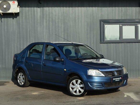 2012 Renault Logan I Рестайлинг, синий, 344999 рублей - вид 2