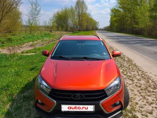 2017 Lada (ВАЗ) Vesta SW Cross I, оранжевый, 850000 рублей, вид 3