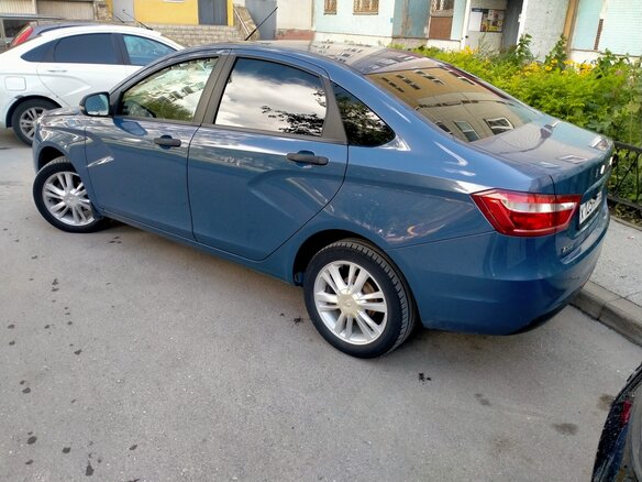 2019 Lada (ВАЗ) Vesta I, синий, 775000 рублей - вид 5