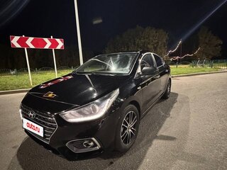 2017 Hyundai Solaris II, чёрный, 1190000 рублей, вид 1