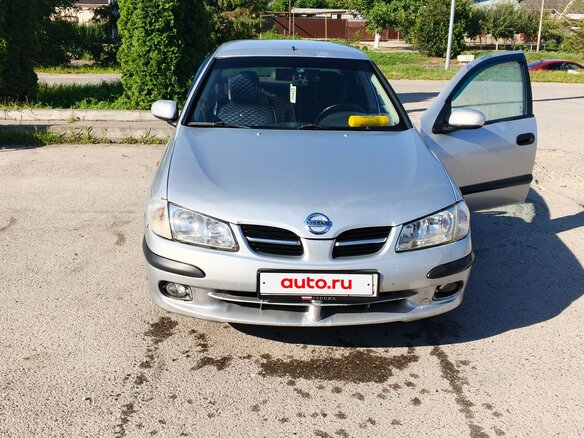 2002 Nissan Almera II (N16) Рестайлинг, серебристый