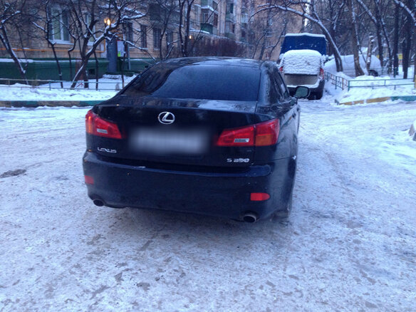 2008 Lexus IS 250 II, чёрный - вид 3