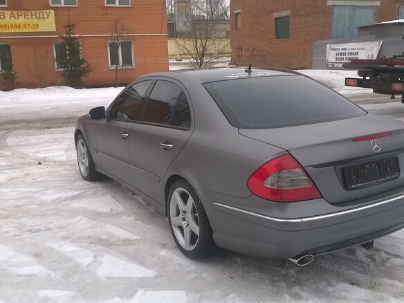 2008 Mercedes-Benz E-Класс 500 III (W211, S211) Рестайлинг, серый - вид 1