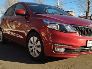 2016 Kia Rio III Рестайлинг, красный, 1300000 рублей, вид 3
