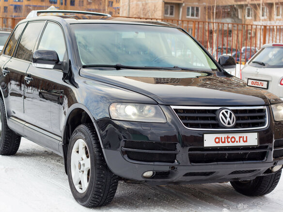 2004 Volkswagen Touareg I, чёрный
